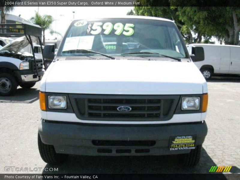 Oxford White / Medium Flint 2004 Ford E Series Van E350 Super Duty Cargo