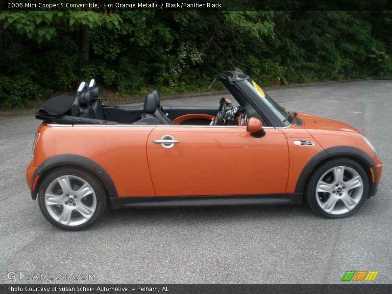 Hot Orange Metallic / Black/Panther Black 2006 Mini Cooper S Convertible