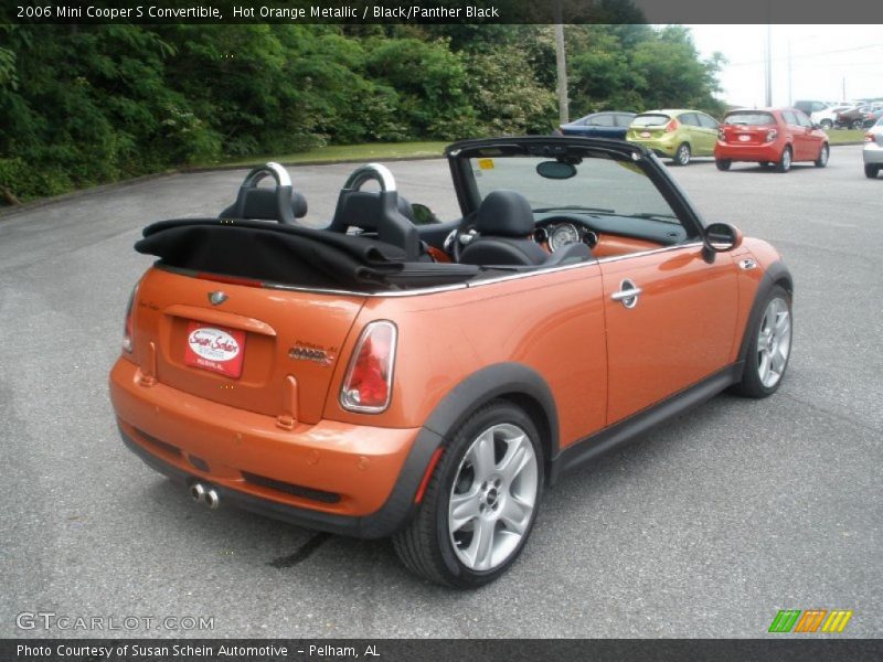 Hot Orange Metallic / Black/Panther Black 2006 Mini Cooper S Convertible
