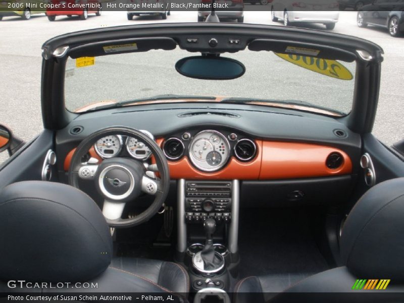Hot Orange Metallic / Black/Panther Black 2006 Mini Cooper S Convertible