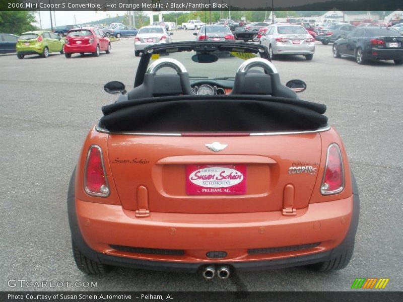 Hot Orange Metallic / Black/Panther Black 2006 Mini Cooper S Convertible