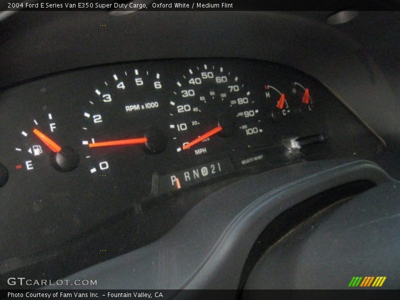 Oxford White / Medium Flint 2004 Ford E Series Van E350 Super Duty Cargo