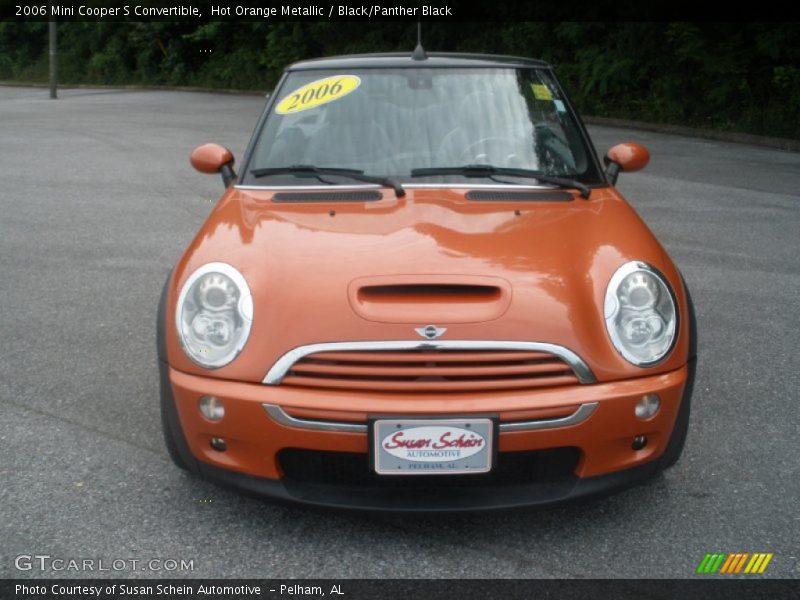 Hot Orange Metallic / Black/Panther Black 2006 Mini Cooper S Convertible