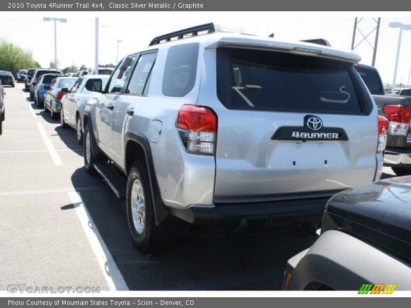 Classic Silver Metallic / Graphite 2010 Toyota 4Runner Trail 4x4