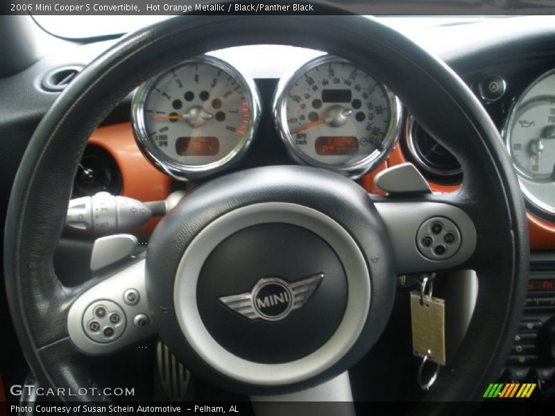 Hot Orange Metallic / Black/Panther Black 2006 Mini Cooper S Convertible