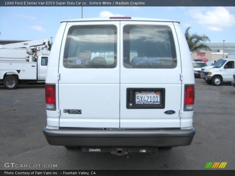 Oxford White / Medium Graphite 1999 Ford E Series Van E350 Super Duty Cargo