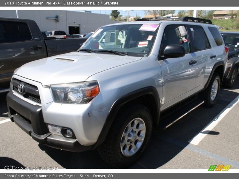 Classic Silver Metallic / Graphite 2010 Toyota 4Runner Trail 4x4