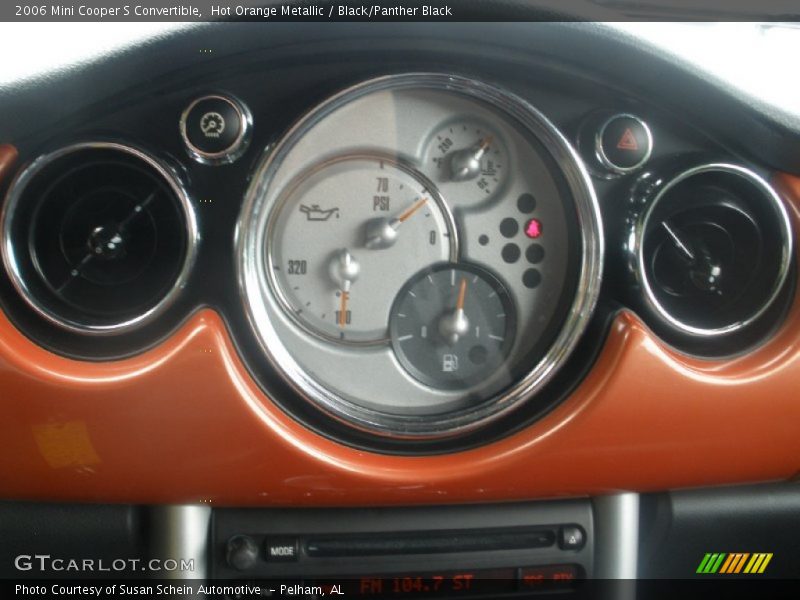 Hot Orange Metallic / Black/Panther Black 2006 Mini Cooper S Convertible