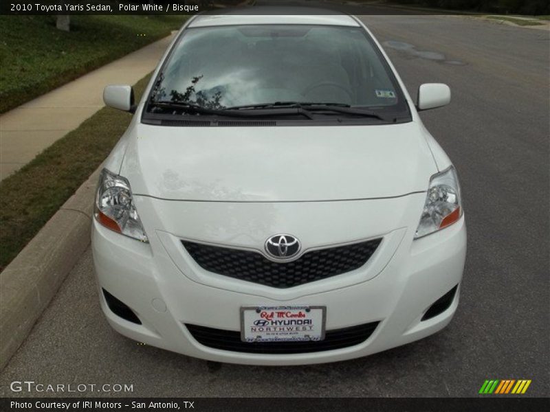 Polar White / Bisque 2010 Toyota Yaris Sedan
