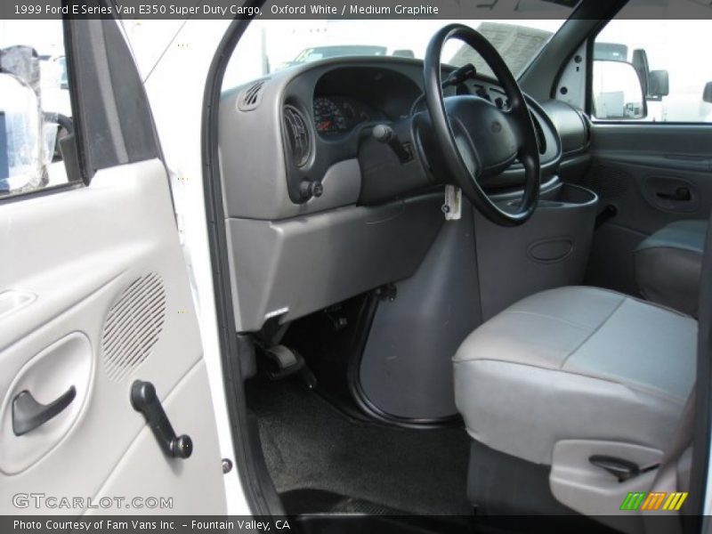 Oxford White / Medium Graphite 1999 Ford E Series Van E350 Super Duty Cargo