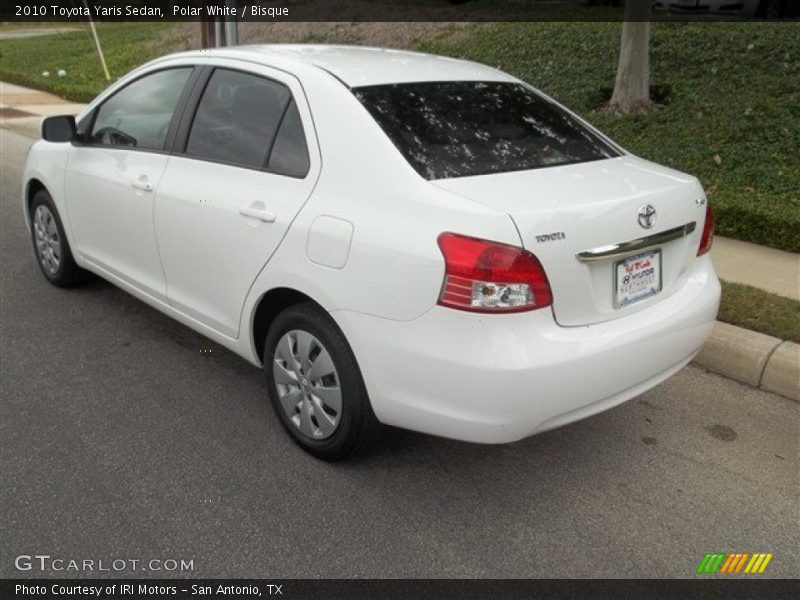 Polar White / Bisque 2010 Toyota Yaris Sedan