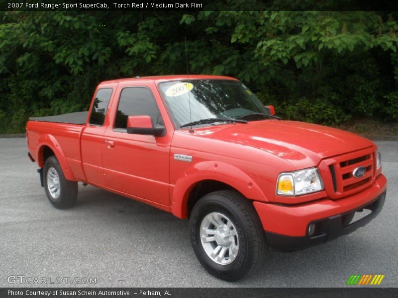 Torch Red / Medium Dark Flint 2007 Ford Ranger Sport SuperCab
