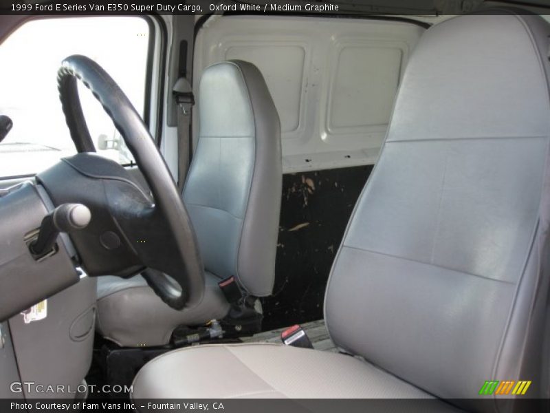 Oxford White / Medium Graphite 1999 Ford E Series Van E350 Super Duty Cargo
