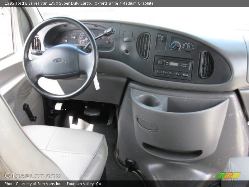Oxford White / Medium Graphite 1999 Ford E Series Van E350 Super Duty Cargo