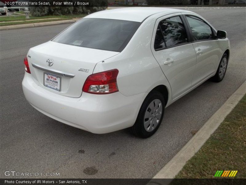 Polar White / Bisque 2010 Toyota Yaris Sedan