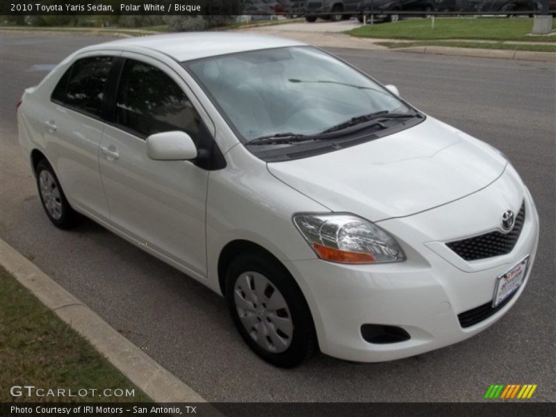 Polar White / Bisque 2010 Toyota Yaris Sedan