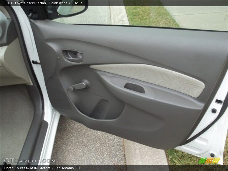 Polar White / Bisque 2010 Toyota Yaris Sedan