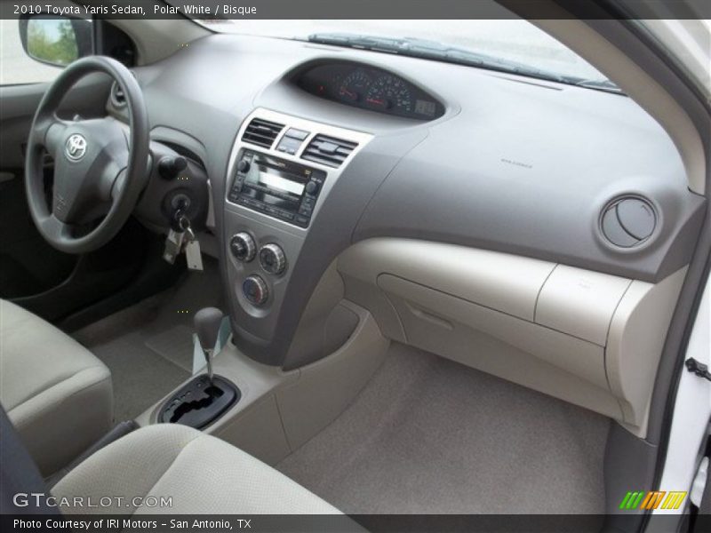 Polar White / Bisque 2010 Toyota Yaris Sedan