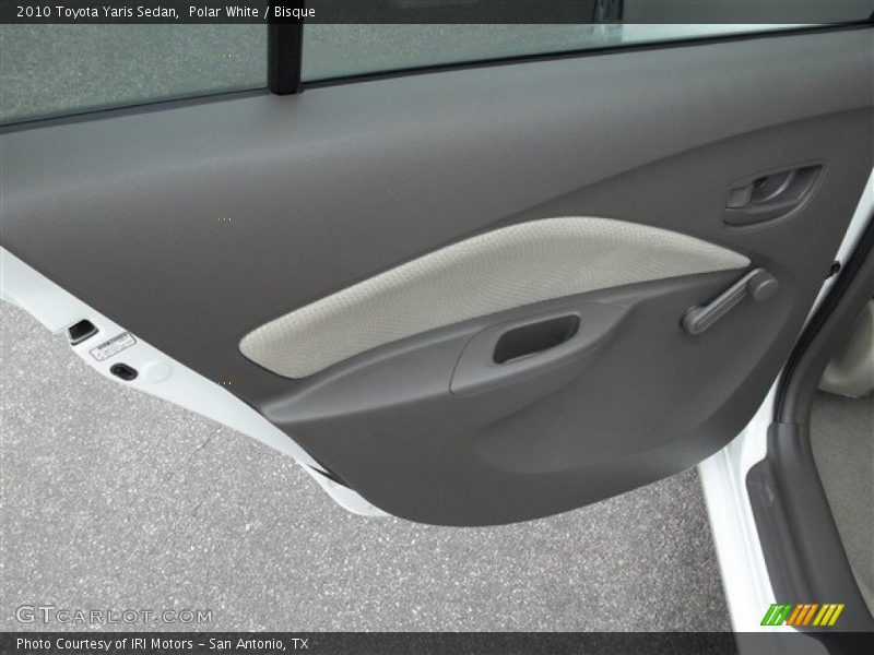 Polar White / Bisque 2010 Toyota Yaris Sedan