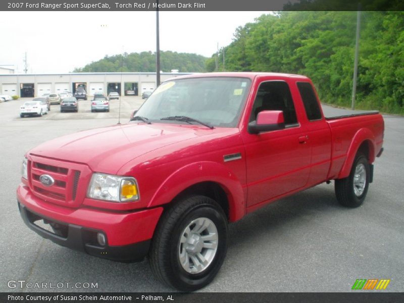 Torch Red / Medium Dark Flint 2007 Ford Ranger Sport SuperCab