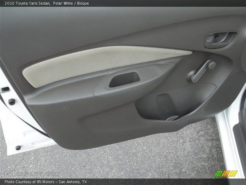 Polar White / Bisque 2010 Toyota Yaris Sedan