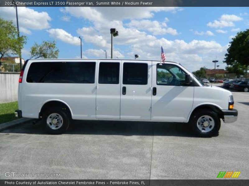 Summit White / Medium Pewter 2012 Chevrolet Express LT 3500 Passenger Van