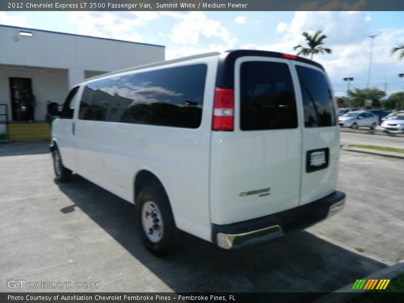 Summit White / Medium Pewter 2012 Chevrolet Express LT 3500 Passenger Van