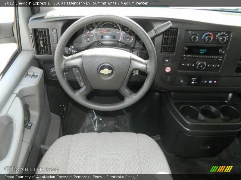 Summit White / Medium Pewter 2012 Chevrolet Express LT 3500 Passenger Van