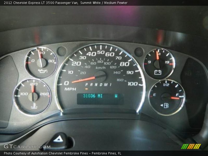 Summit White / Medium Pewter 2012 Chevrolet Express LT 3500 Passenger Van