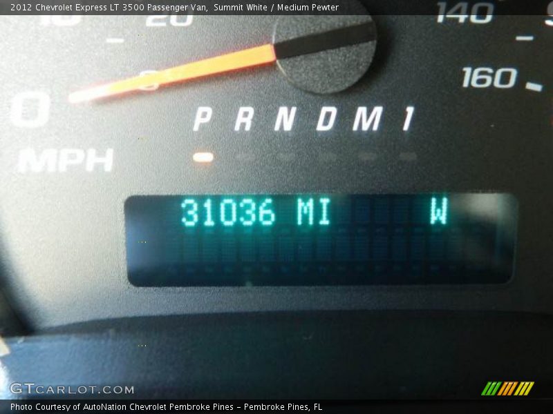 Summit White / Medium Pewter 2012 Chevrolet Express LT 3500 Passenger Van