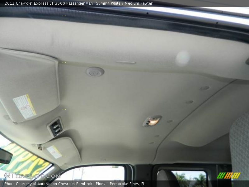 Summit White / Medium Pewter 2012 Chevrolet Express LT 3500 Passenger Van