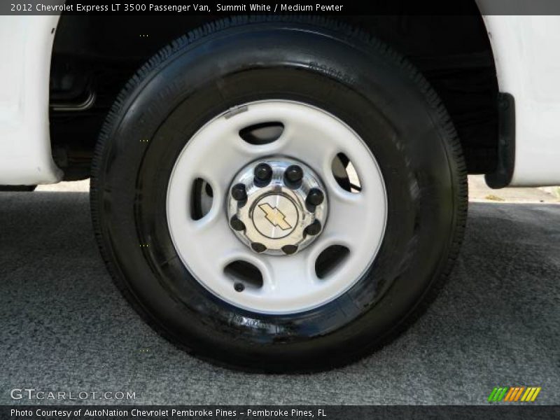 Summit White / Medium Pewter 2012 Chevrolet Express LT 3500 Passenger Van
