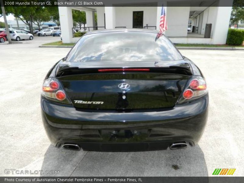 Black Pearl / GS Black Cloth 2008 Hyundai Tiburon GS