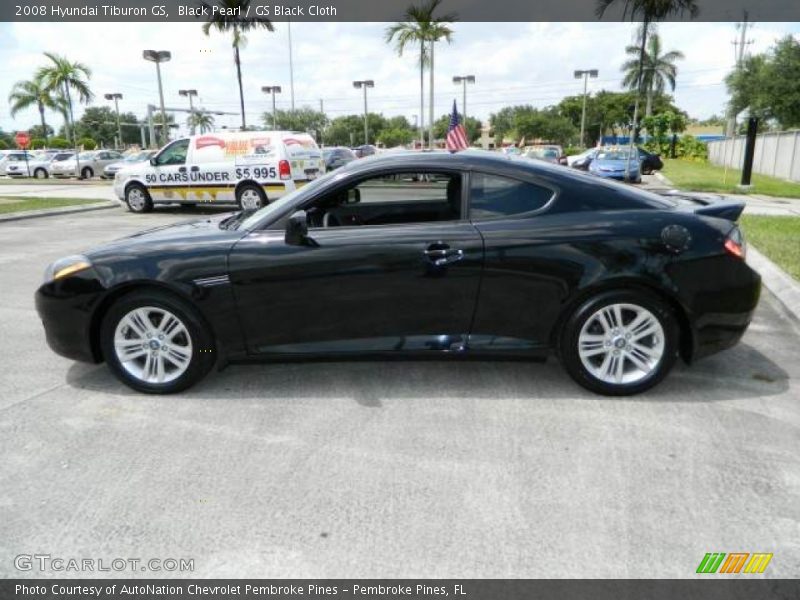 Black Pearl / GS Black Cloth 2008 Hyundai Tiburon GS
