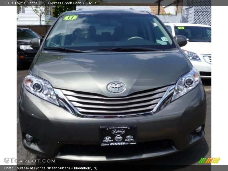 Cypress Green Pearl / Bisque 2011 Toyota Sienna XLE