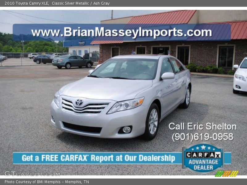 Classic Silver Metallic / Ash Gray 2010 Toyota Camry XLE
