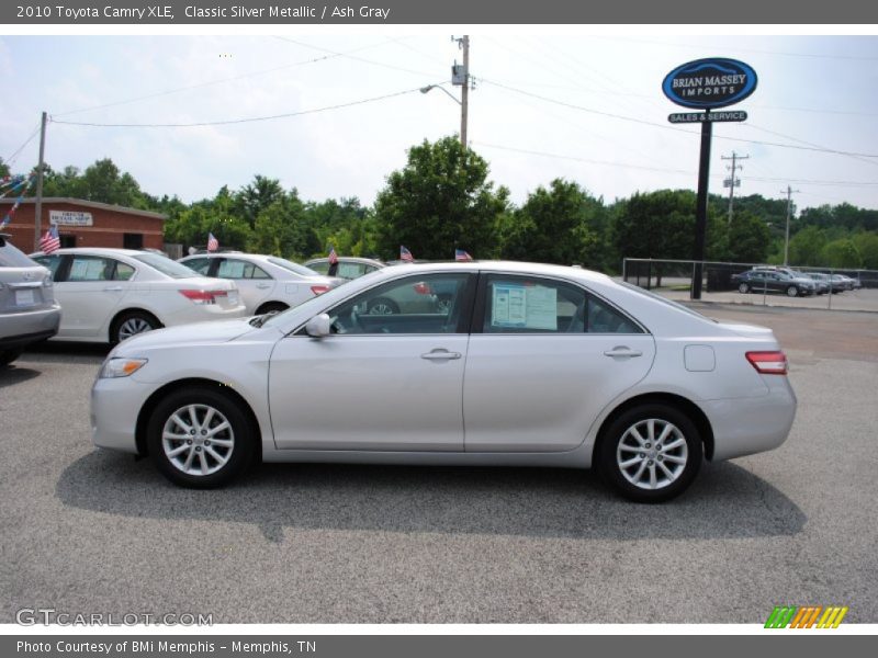 Classic Silver Metallic / Ash Gray 2010 Toyota Camry XLE
