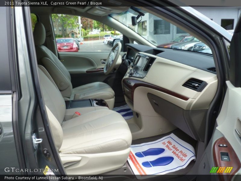 Cypress Green Pearl / Bisque 2011 Toyota Sienna XLE