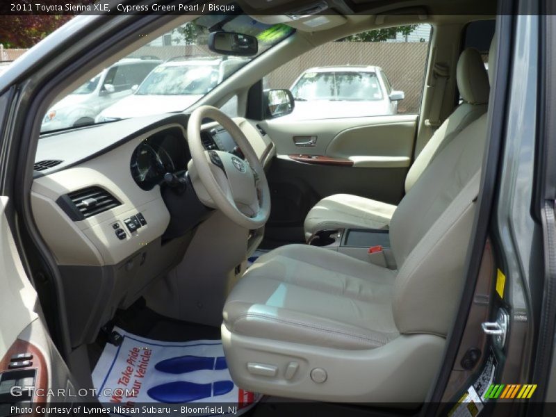 Cypress Green Pearl / Bisque 2011 Toyota Sienna XLE