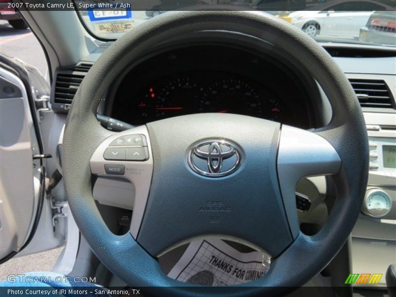 Super White / Ash 2007 Toyota Camry LE