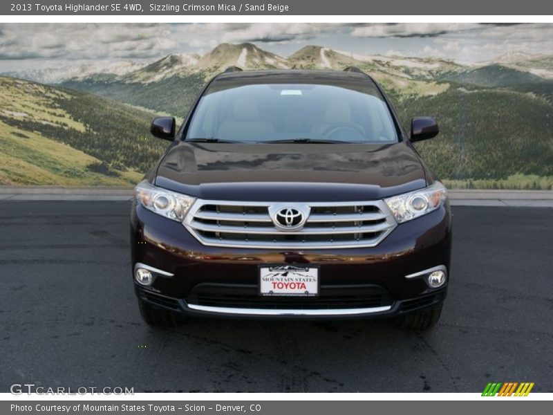 Sizzling Crimson Mica / Sand Beige 2013 Toyota Highlander SE 4WD
