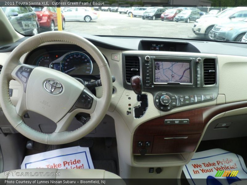 Cypress Green Pearl / Bisque 2011 Toyota Sienna XLE