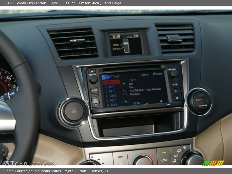 Sizzling Crimson Mica / Sand Beige 2013 Toyota Highlander SE 4WD