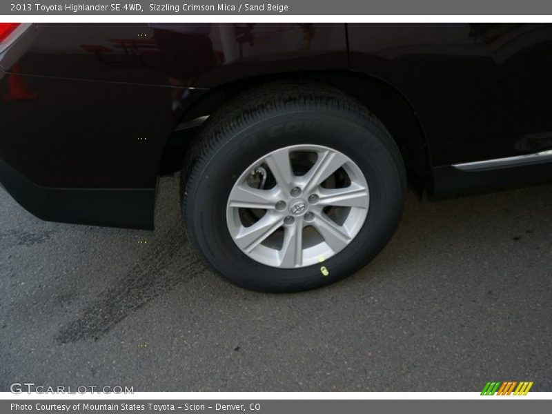 Sizzling Crimson Mica / Sand Beige 2013 Toyota Highlander SE 4WD