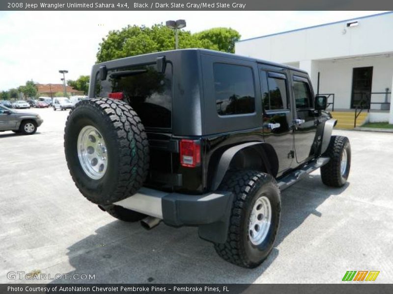 Black / Dark Slate Gray/Med Slate Gray 2008 Jeep Wrangler Unlimited Sahara 4x4
