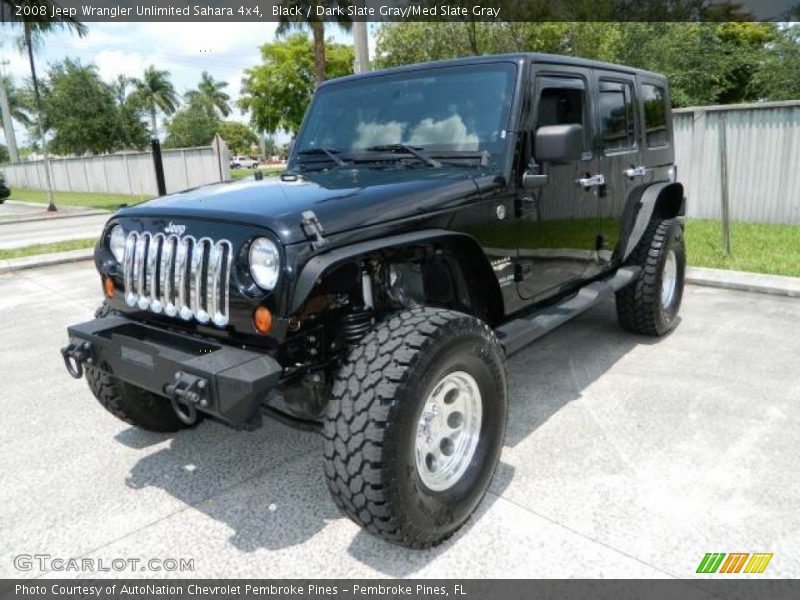 Black / Dark Slate Gray/Med Slate Gray 2008 Jeep Wrangler Unlimited Sahara 4x4