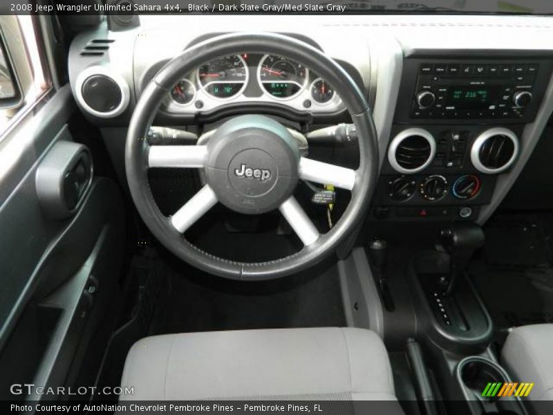 Black / Dark Slate Gray/Med Slate Gray 2008 Jeep Wrangler Unlimited Sahara 4x4