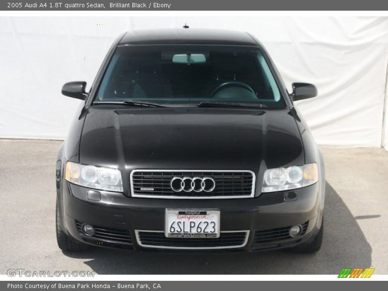Brilliant Black / Ebony 2005 Audi A4 1.8T quattro Sedan