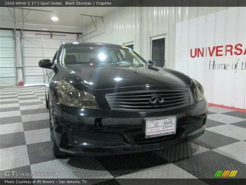Black Obsidian / Graphite 2009 Infiniti G 37 S Sport Sedan