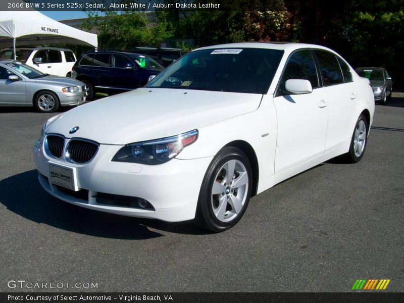 Alpine White / Auburn Dakota Leather 2006 BMW 5 Series 525xi Sedan